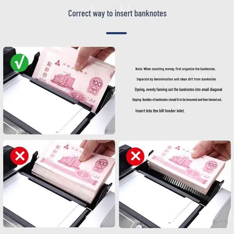 Weirong T98(B) Smart Banknote Counter CN Plug (adapter Included)