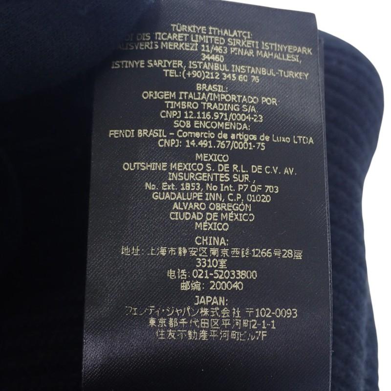 FENDI  FXQ994AJE6 Knit cap black wool mens