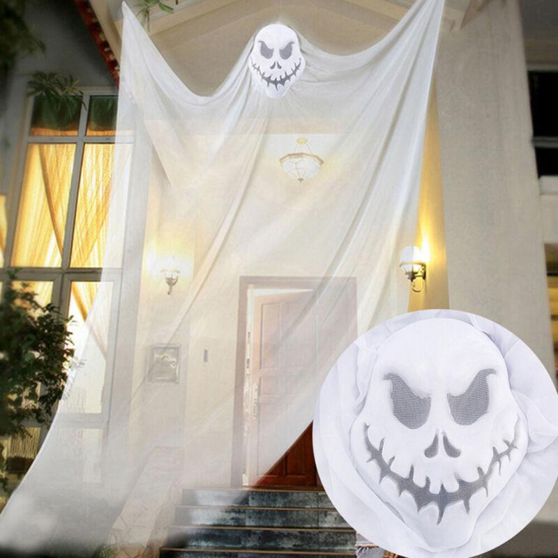 

Гуль Подвесной 33м Призрак Хэллоуин Украшение Дисплей Реквизит Декор Череп Страшный белый
