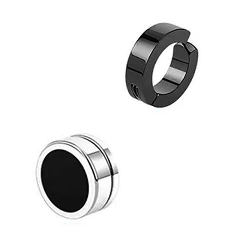 Trendige magnetische Titanstahl-Ohrclips für Jungen und Männer - Kein Piercing erforderlich