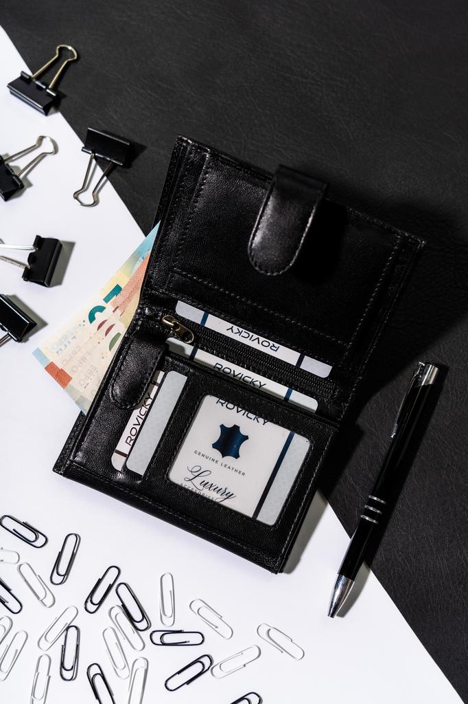 Men's Leather Wallet 324L-GA-BL-2914 Black