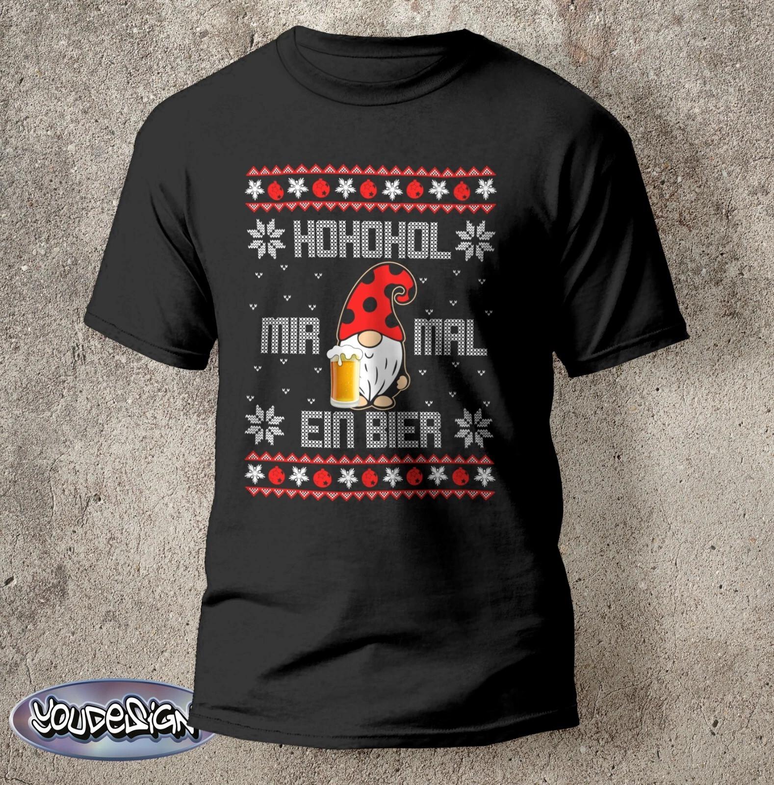 HoHoGet Me A Beer T-Shirt Tee Funshirt Gift Christmas Noel S-5XL XXXXL