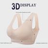 Plus Size Women Shockproof Breathable Wireless Push-up Vest Bra Sport Underwear