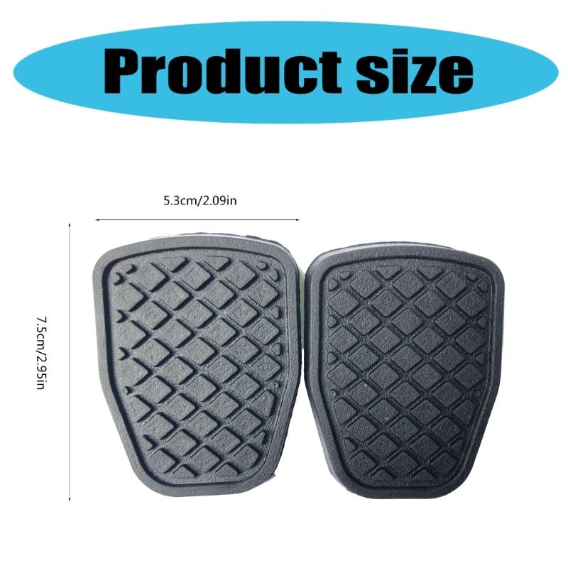 Comfortable Grip Car Rubber Clutch Brake Pedal Pad Cover Sleeve Wear Resistant for 36015GA111 Improve Driving Experience