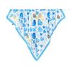 Korean Style Fashion: Colorful Heart Print Imitation Silk Neck Scarf