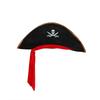 Halloween Pirate Prop Set: Caribbean Captain Hat, Hook, Eye Patch, Headscarf, Horn, Treasure, and Toy Gun.