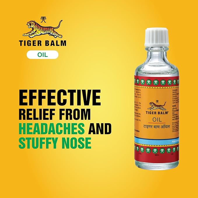 Balm Ayurvedic Pain Relief Oil 28ml | Effective Relief from Headache, Stuffy Nose, Travel Sickness, Dizziness and Insect Bites