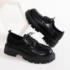 Women's Fashion Thick Sole Heightening Not Tired Feet Arch Support Comfortable Soft Shock-absorbing Non-slip Lefebvre Casual Sports Leather Shoes