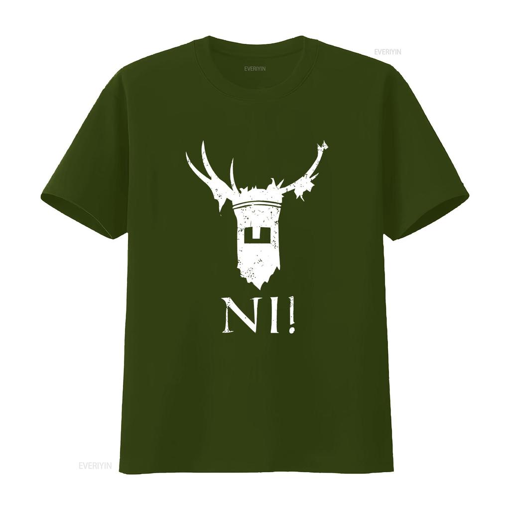 T-shirt Knights Of Ni Monty Python e il Sacro Graal Cavaliere Divertente Design abbigliamento firmato vintage grafico Casual Elegante