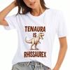 Dinosaur Tenaura Rhissaurex Wounisex's Cotton T Shirt,Premium Cotton High Quality Print,Durable And Washable, Relaxed Fit Stylish T Shirt, Daily Fashi