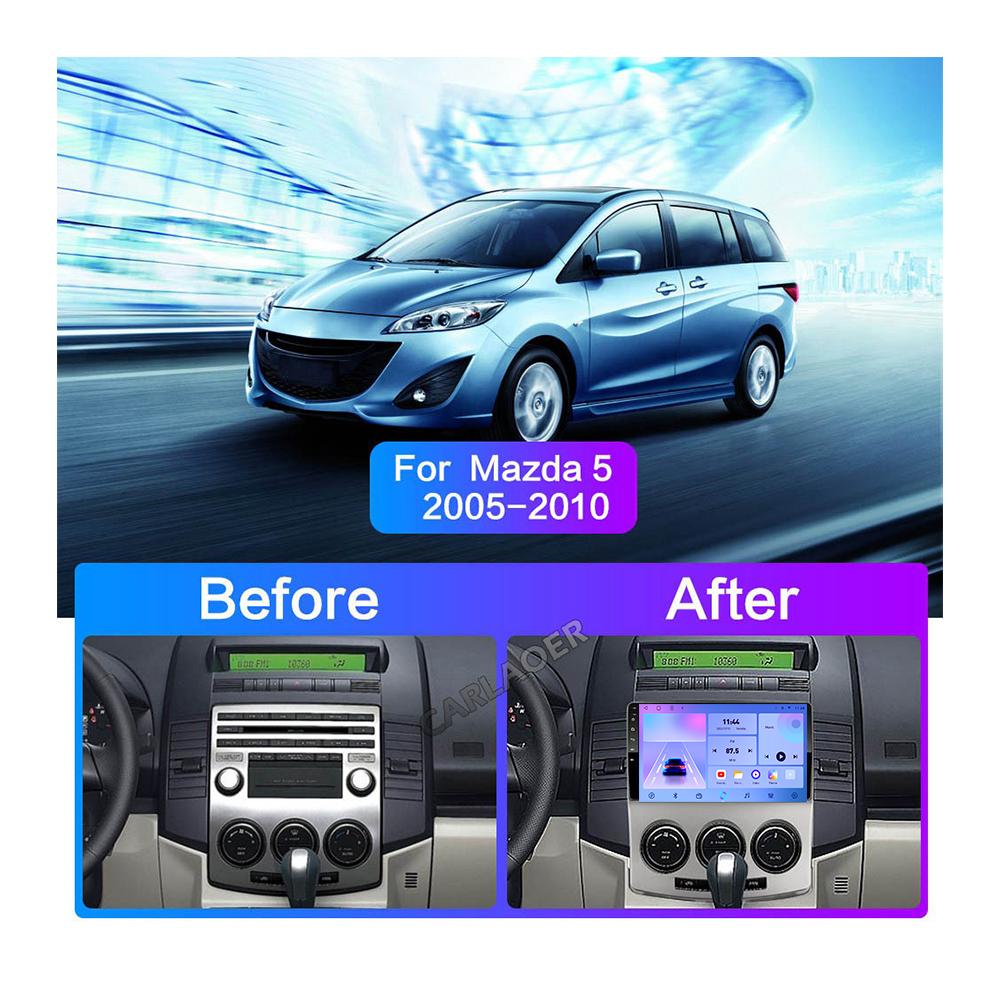 Car Radio Android Auto Carplay For Mazda 5 2005-2010 Multimedia Player Head Unit Stereo GPS Navigation BT WIFI 1+16GB