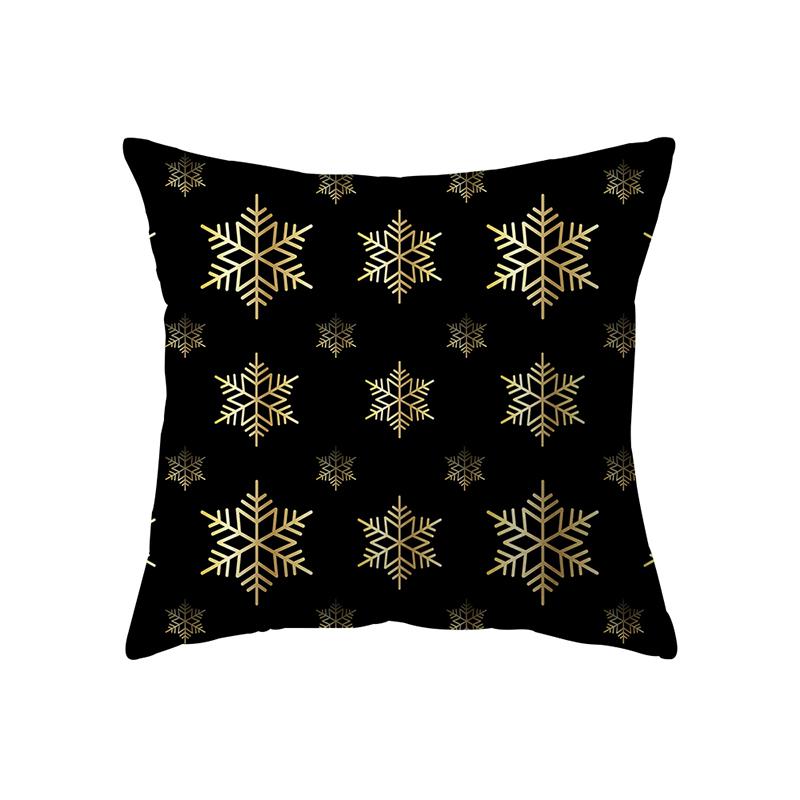 Christmas Theme Decorative Printing Pattern Cushion Cover Home Living Room Sofa Decoration Square Pillow Pillow Cover