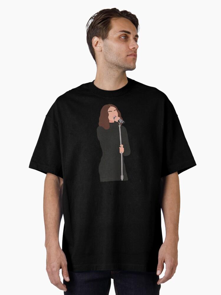 Selena Gomez Lineless Illustration Oversized T-Shirt