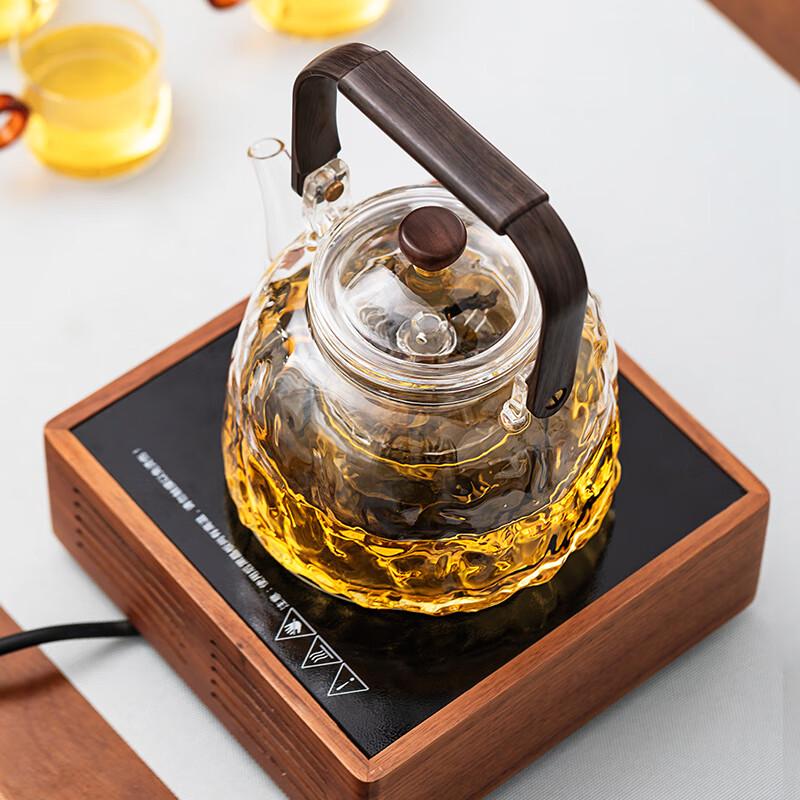 Yaji Glass Steam & Boil Teapot with Handle
