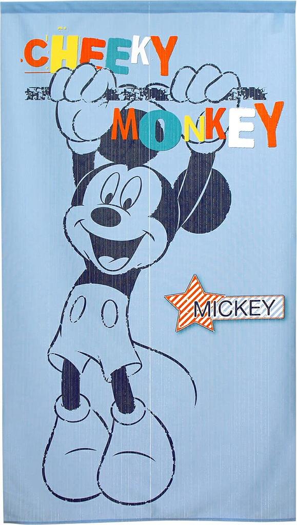 Noren Kobo Disney Tapestry Mickey Mouse Poster Goods Noren Curtain Room Divider Curtain Width 85cm Length 150cm Hanging Mickey 95697