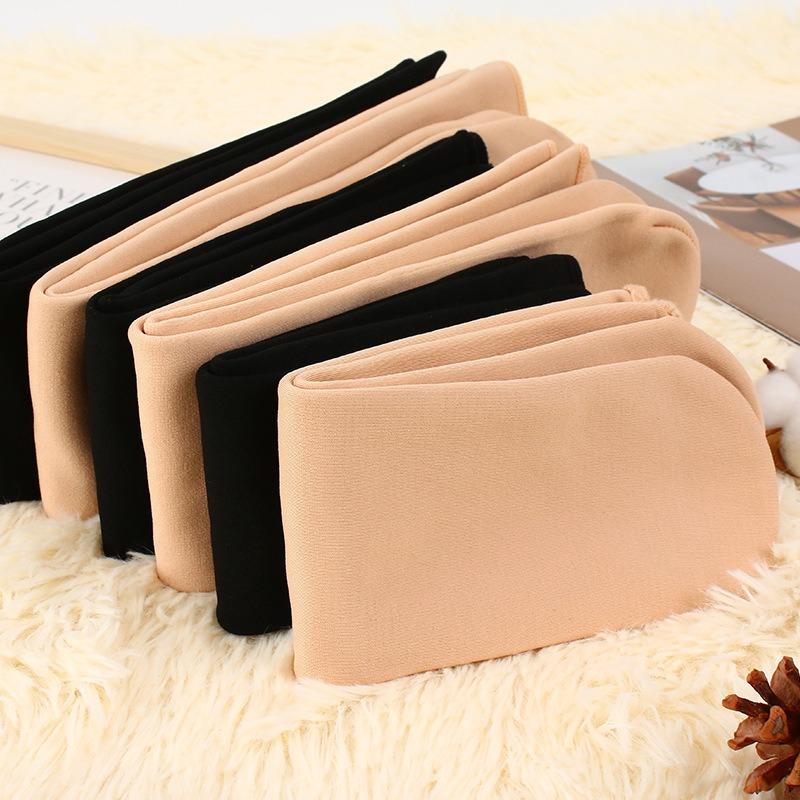 Winter Thicken Velvet Over Knee Socks For Women Warm Thigh High Long Socks Skin Black Plush Thermal Stocking Compression Legging