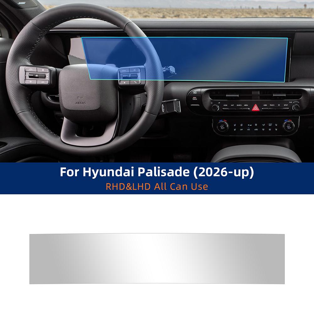 Für Hyundai Palisade 2026-up Klare Innenraum-Schutzfolie Armaturenbrett Navigationsbildschirm TPU-Aufkleber Kratzfeste Zubehörteile
