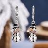 TikTok new Christmas pendant girl, snowman Christmas wind, cream sweet girl wind earrings