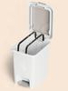 Plastic Foot Pedal Trash Can for Use in Bathroom, Kitchen, Living Room, Dorm, Office Trash Bin