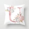 Sweet Pink Pillowcase Decoration 26 Letters Pillowcase Pillowcase Car Cushion Cover Home