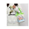 Canvas Bucket Bag Cute Graffiti Childlike Illustration Hand-held Bucket Mommy Storage Bag Bento Bag Work Small Bag