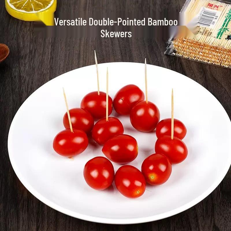 Bamboo Toothpicks for Home & Restaurant - Disposable Double/Singe Head