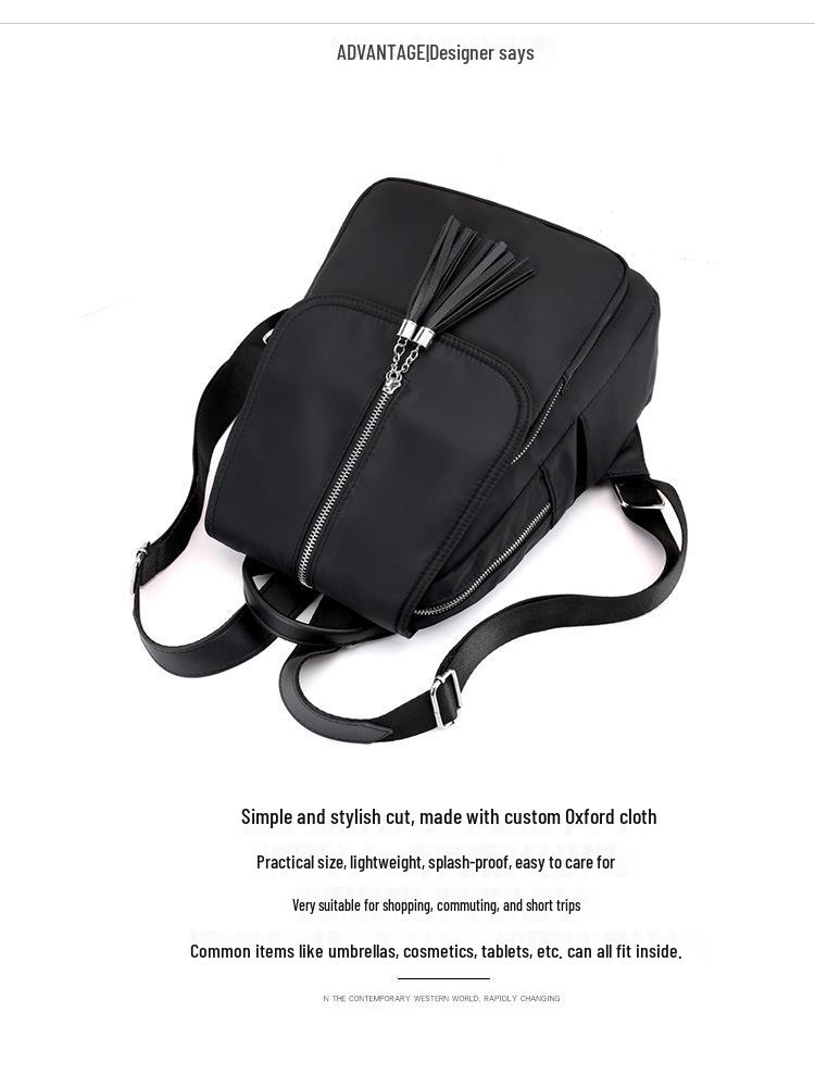 Women's Trendy 2025 Korean Style Travel Backpack - Casual Outdoor Nylon Double Shoulder Bag