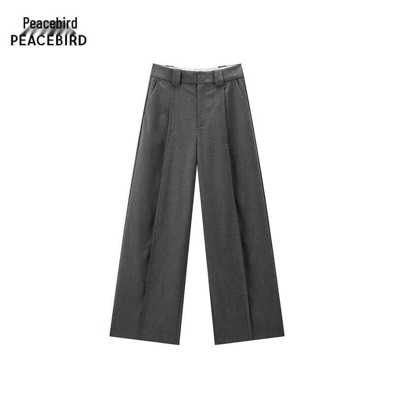 PEACEBIRD Women s High-Waist Wide-Leg Casual Pants S