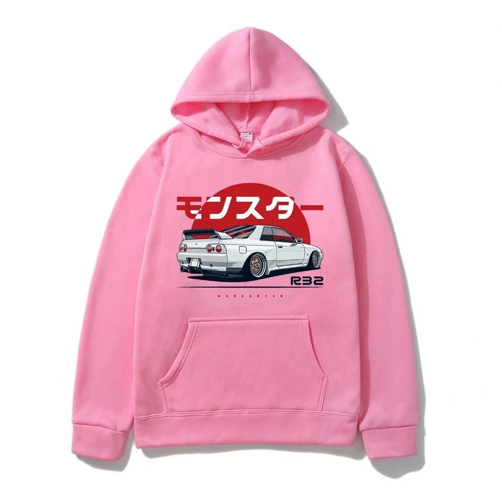 Men's and Women's Hooded Oversized Casual Hoodie Monster Skyline Printed Fashionable Clothing s-3XL2024 Popular Item