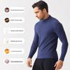 Men's German Velvet High-Collar Seamless Warm Shirt - Slim Fit, Winter Heat-Retaining Top