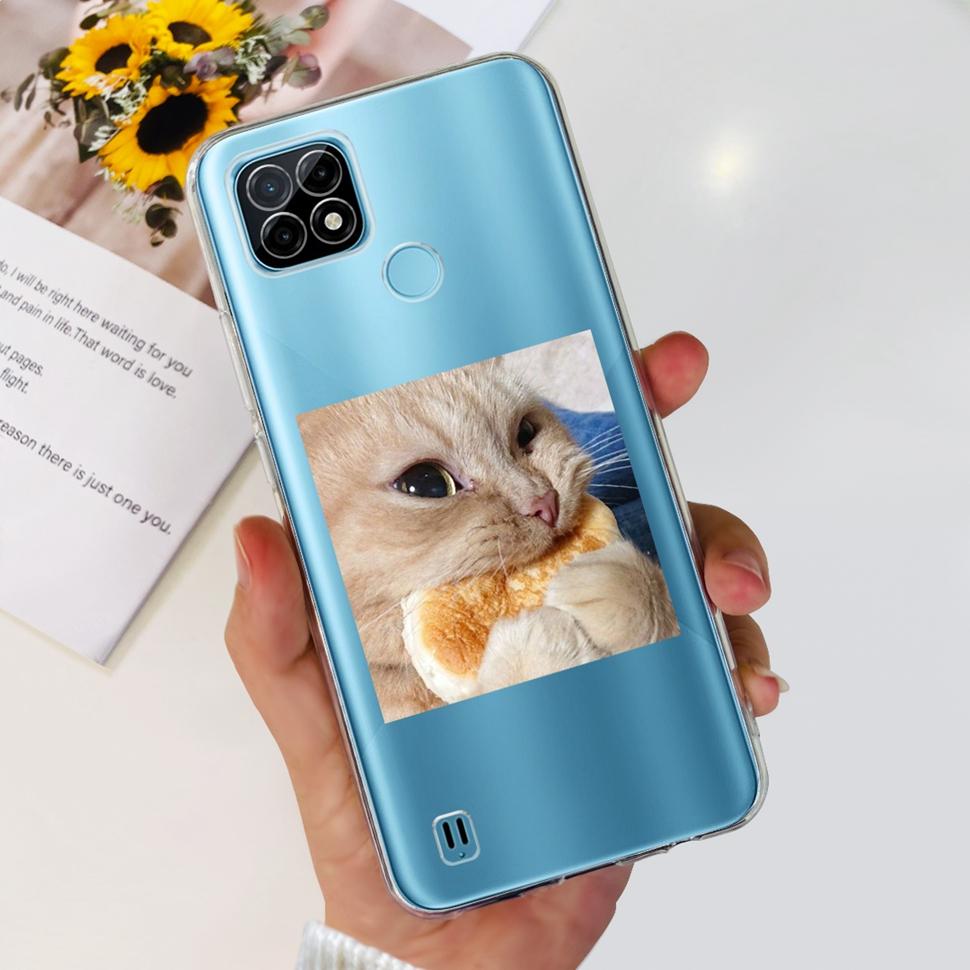 For Realme C21Y Case RMX3261  RMX3263 Cute Cartoon Cover Soft Silicone Phone Case For Realme C 21Y C21Y Bumper