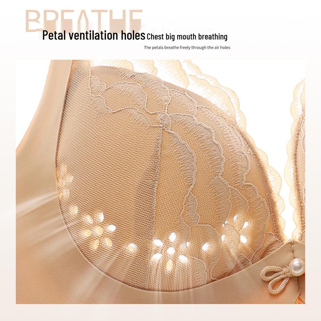 Breathable Invisible Underwire Bra for Small Busts - Anti-Sagging with Adjustable Fit
