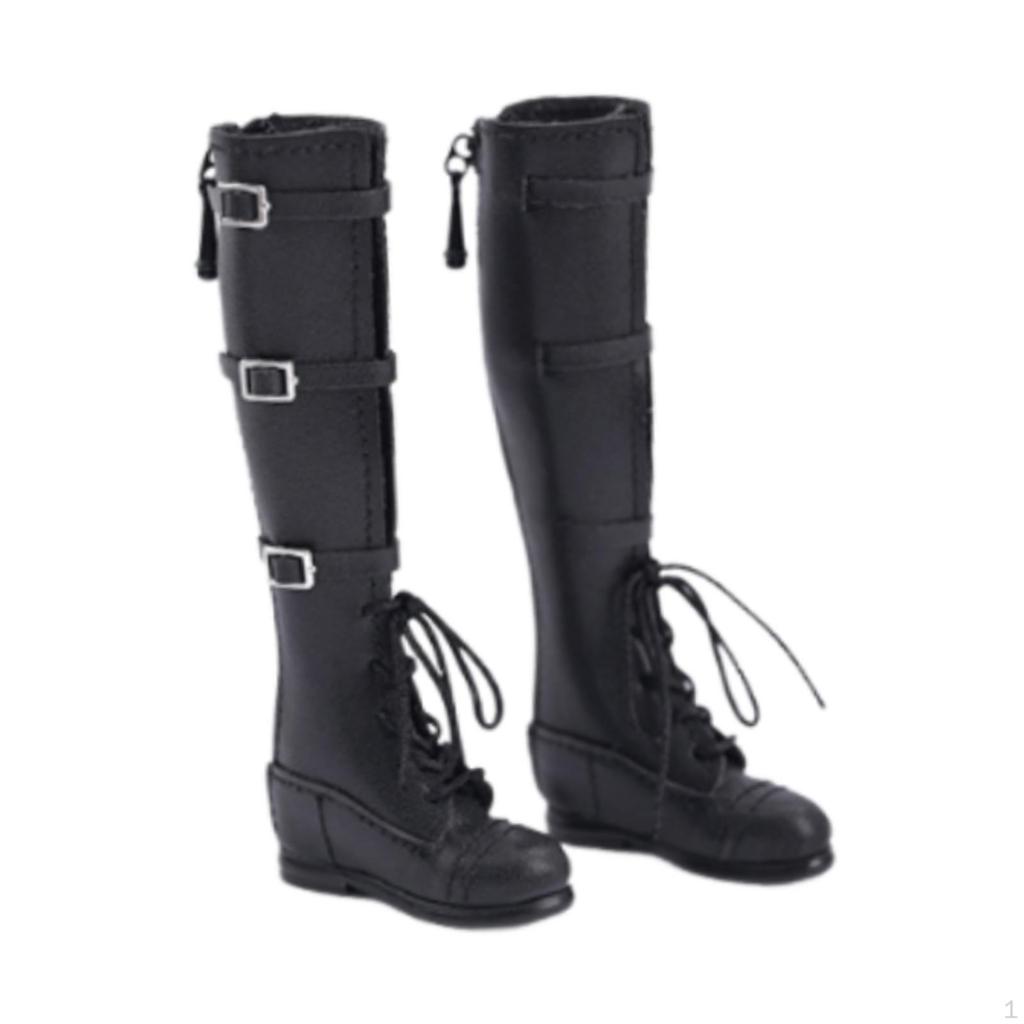 1/6 Scale Action Figure Footwear, Mini High Boots for 12'' Dolls