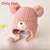 Baby Knit Hat Winter Warmth For Toddlers With Earmuffs And Wide Brim Shield