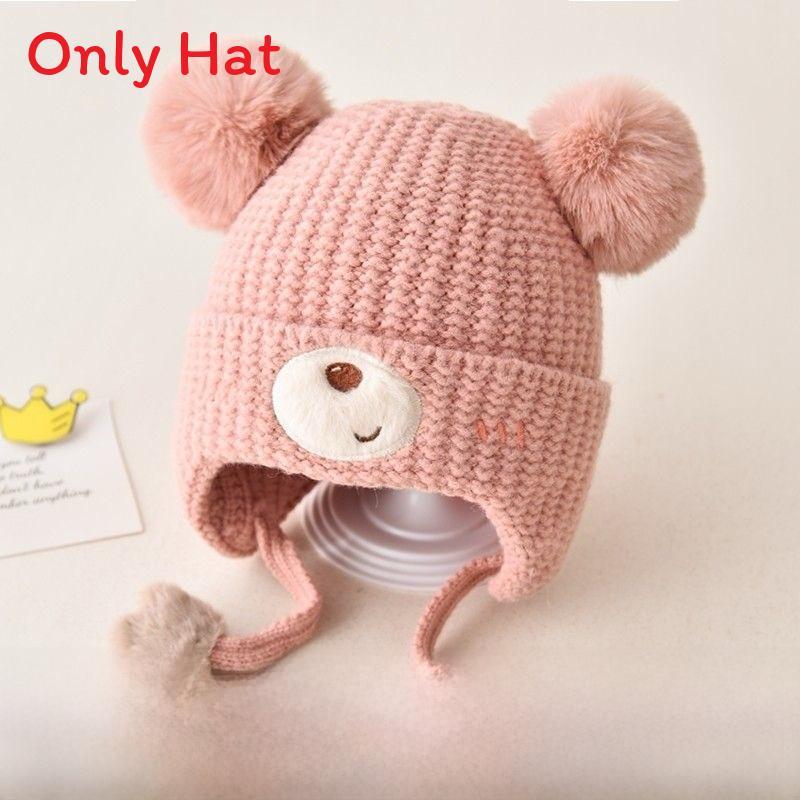 Baby Knit Hat Winter Warmth For Toddlers With Earmuffs And Wide Brim Shield