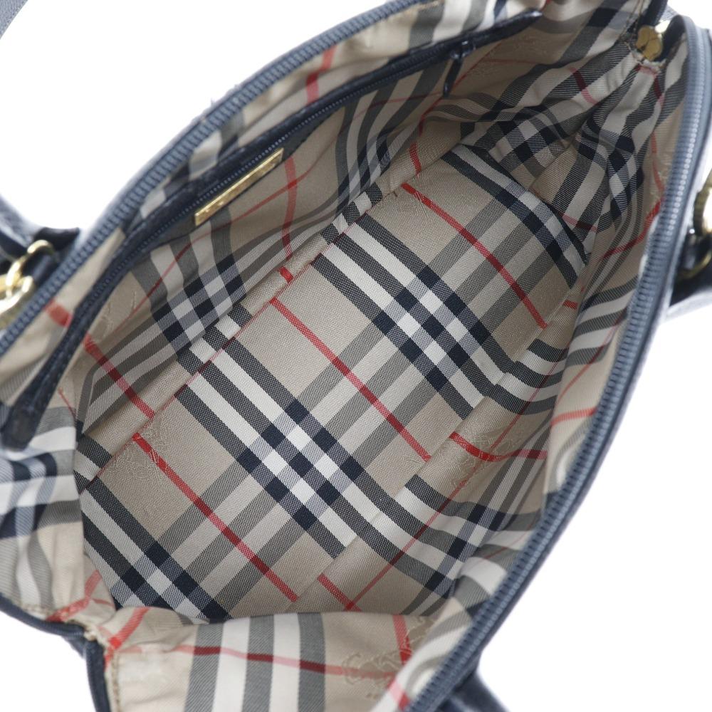 Burberrys 2WAYShoulder Handbag black leather Women Used