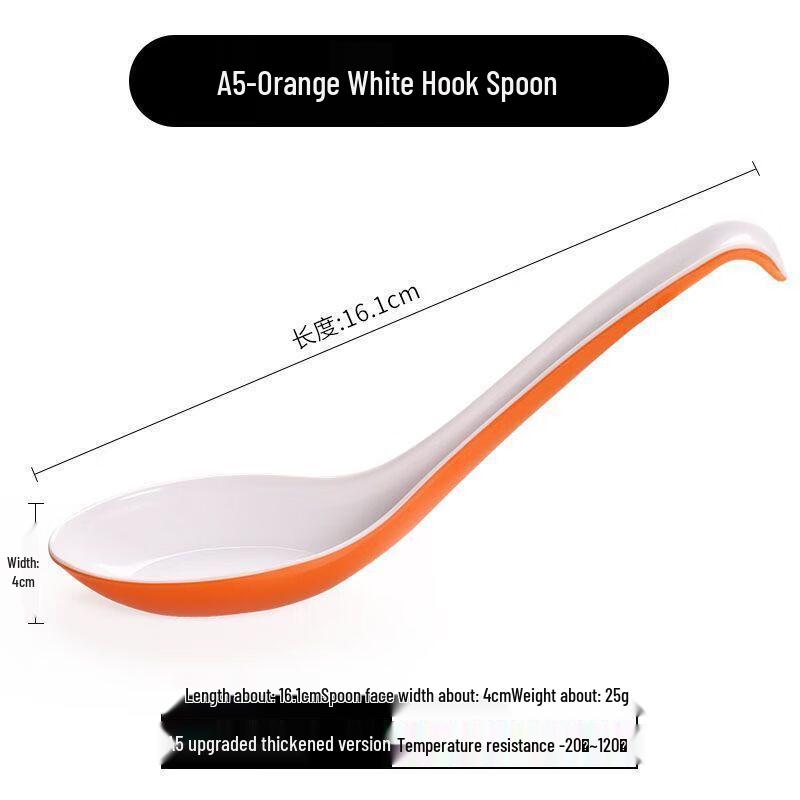 Jijun Tvåfärgad Melaminplast Soppsked