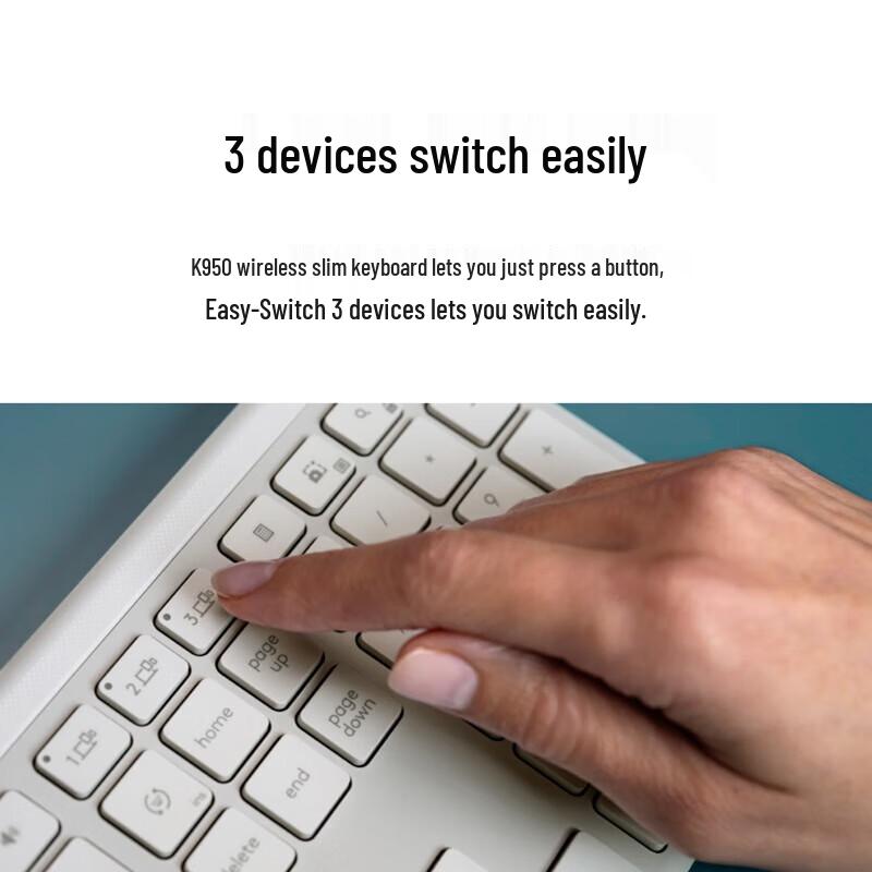 Logitech K950 Wireless Bluetooth Dual-Mode Keyboard