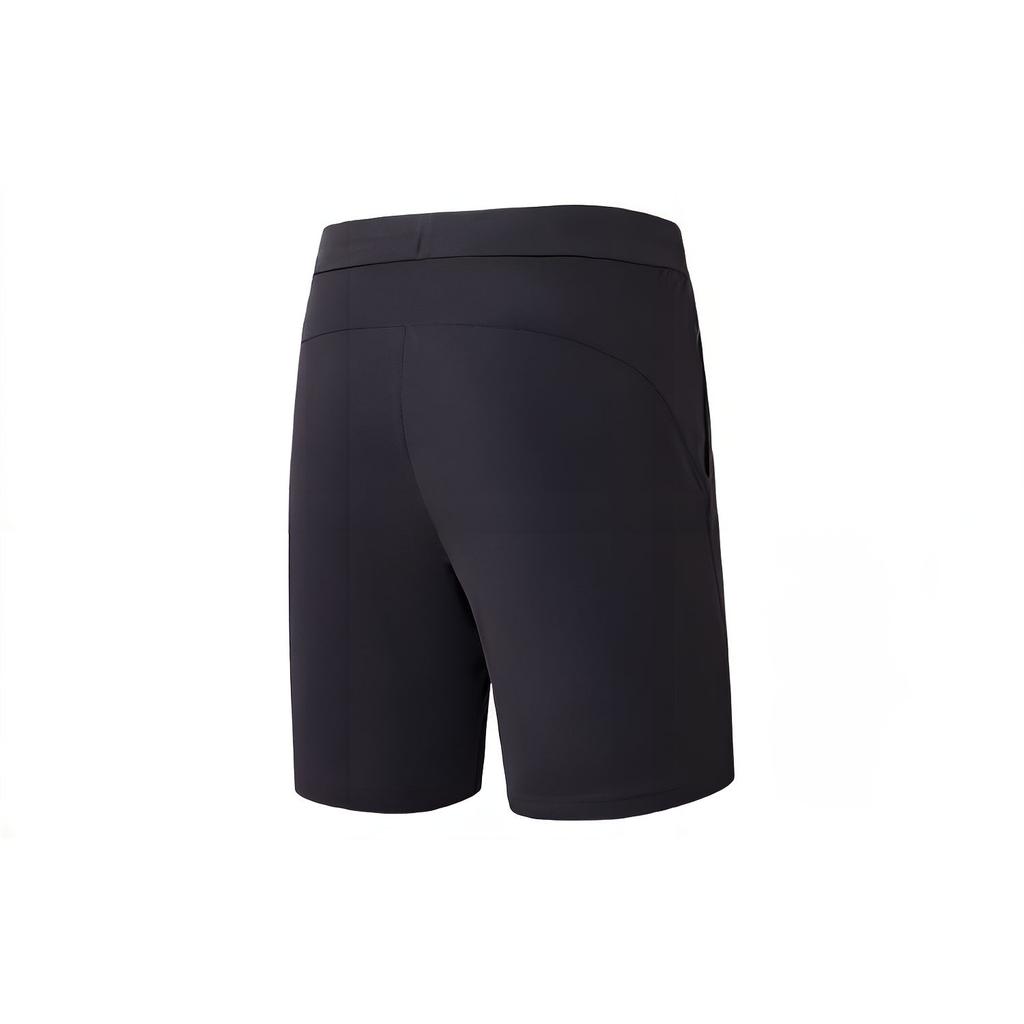 SAUCONY Solid Color Mid Rise Elastic Waist Sports Shorts Men Shorts Black SC2239028B-1