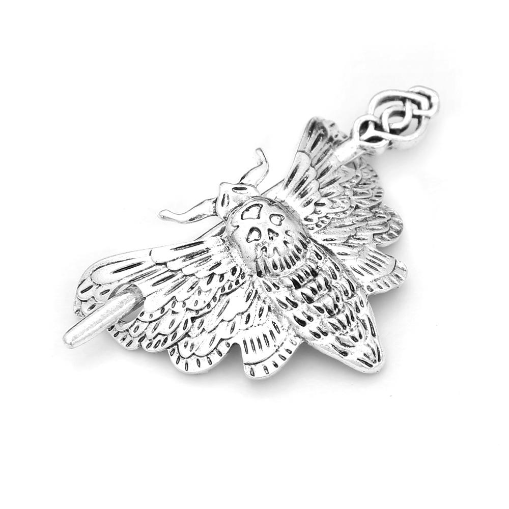 Vintage Nordic Metal Hollow Butterfly Hair Stick For Women Men Fashion Silver Color Viking Amulet Handmade Alloy Hair Accessory