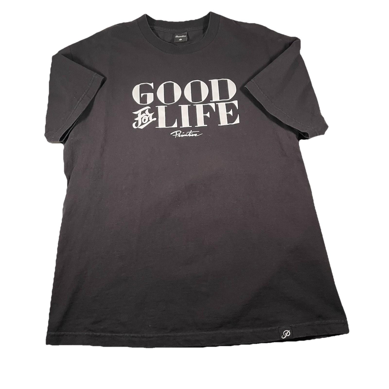 Primitive Apparel T XL Good For Life Graphic Spell Out Skate Skateboarding Unisex T-Shirt XXL