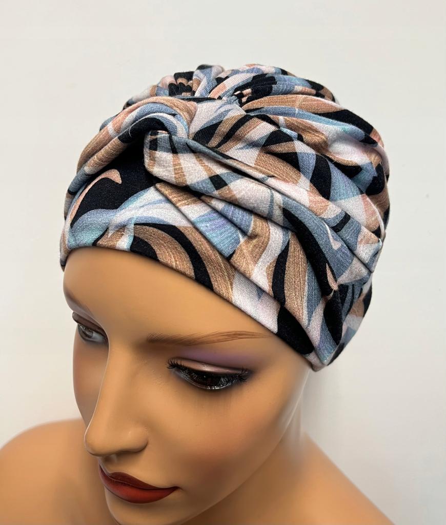 Elegante Turbante Sara 334 Anche Dopo la Chemioterapia Migliore Protezione e Comfort