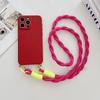 Shockproof Case for Samsung Galaxy S26 S25 Ultra S23 S24 FE A56 A16 A36 A55 A35 A15 Colorful Crossbody Lanyard Strap Soft Cover