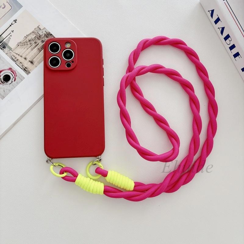 Shockproof Case for Samsung Galaxy S26 S25 Ultra S23 S24 FE A56 A16 A36 A55 A35 A15 Colorful Crossbody Lanyard Strap Soft Cover