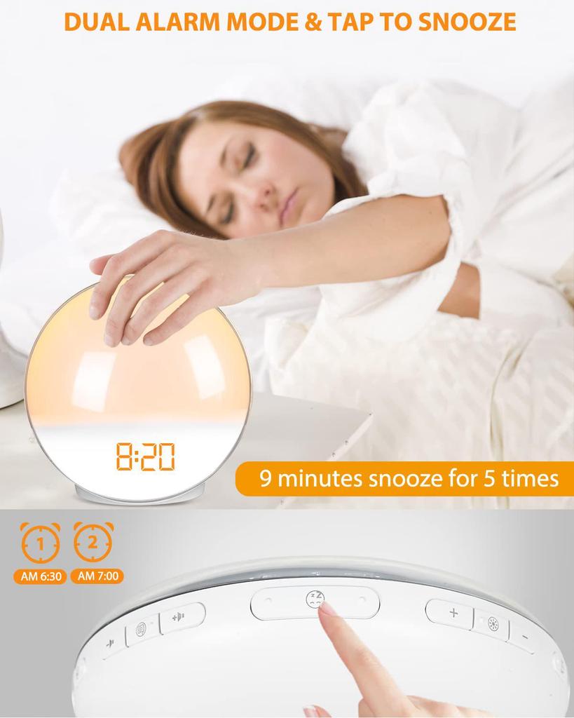 Smart WiFi Sunrise Sunset Alarm Clock with App Control