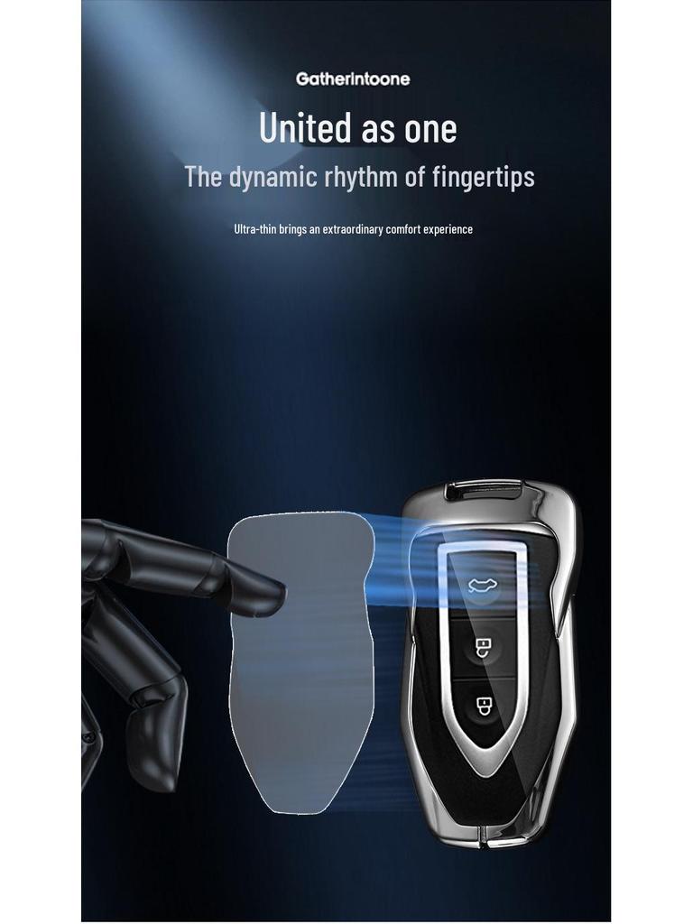 Zotye T300/T600 2018 Key Cover: Simple Men's Snap Button, Bullet Head Shell.