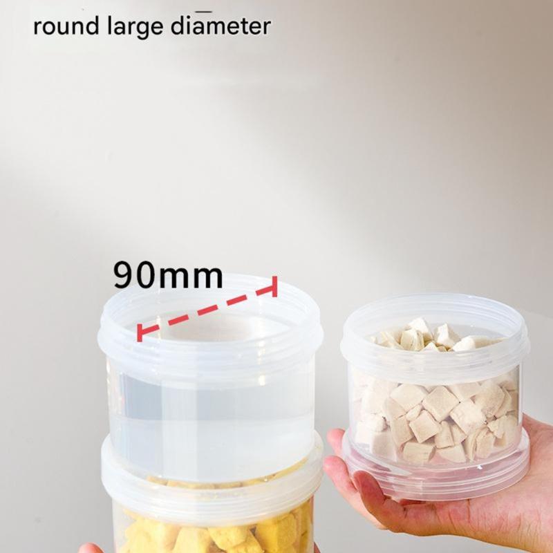 Portable Multi Layer Pet Food Organiser for Dog and Cats Travel Friendly Designs Sauce Bottle Seasoning Box