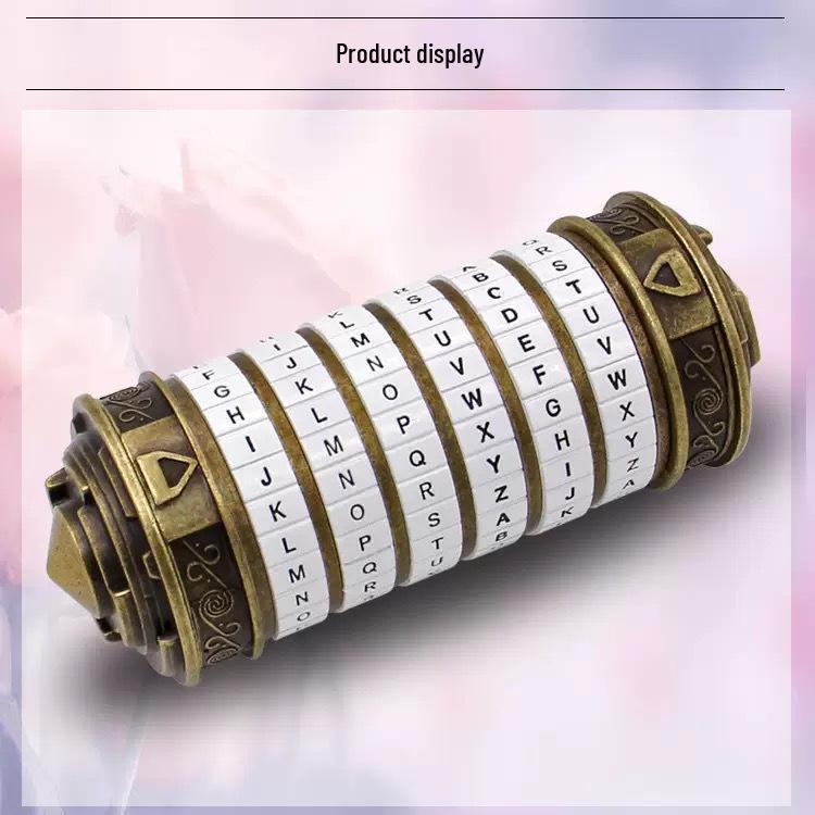 Da Vinci Bronze Combination Lock Valentine s Day Birthday Gift