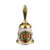 Alloy Hand Bell Dinner Bell Handicraft Engraved Peacock Hand Bell Loud and Clear Sound School Church Christmas BellAlloy Gift