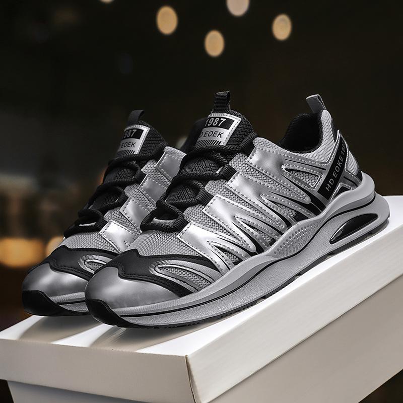 Summer New Sports Shoes Men's Shoes Mesh Breathable Lightweight Casual Shoes Fashion Versatile Shoes Soft Sole Wear-resistant Non-slip